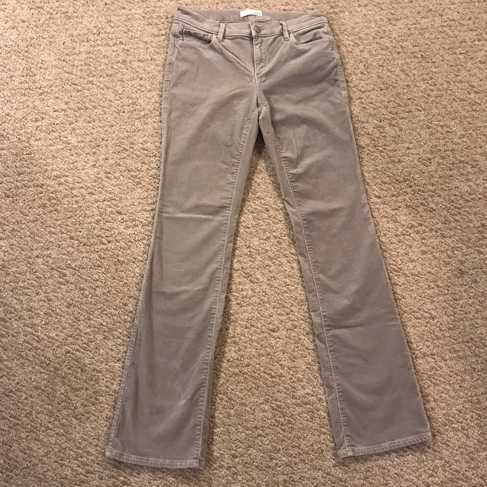 Ann Taylor Loft Boot cut corduroy pants sz 4 gray